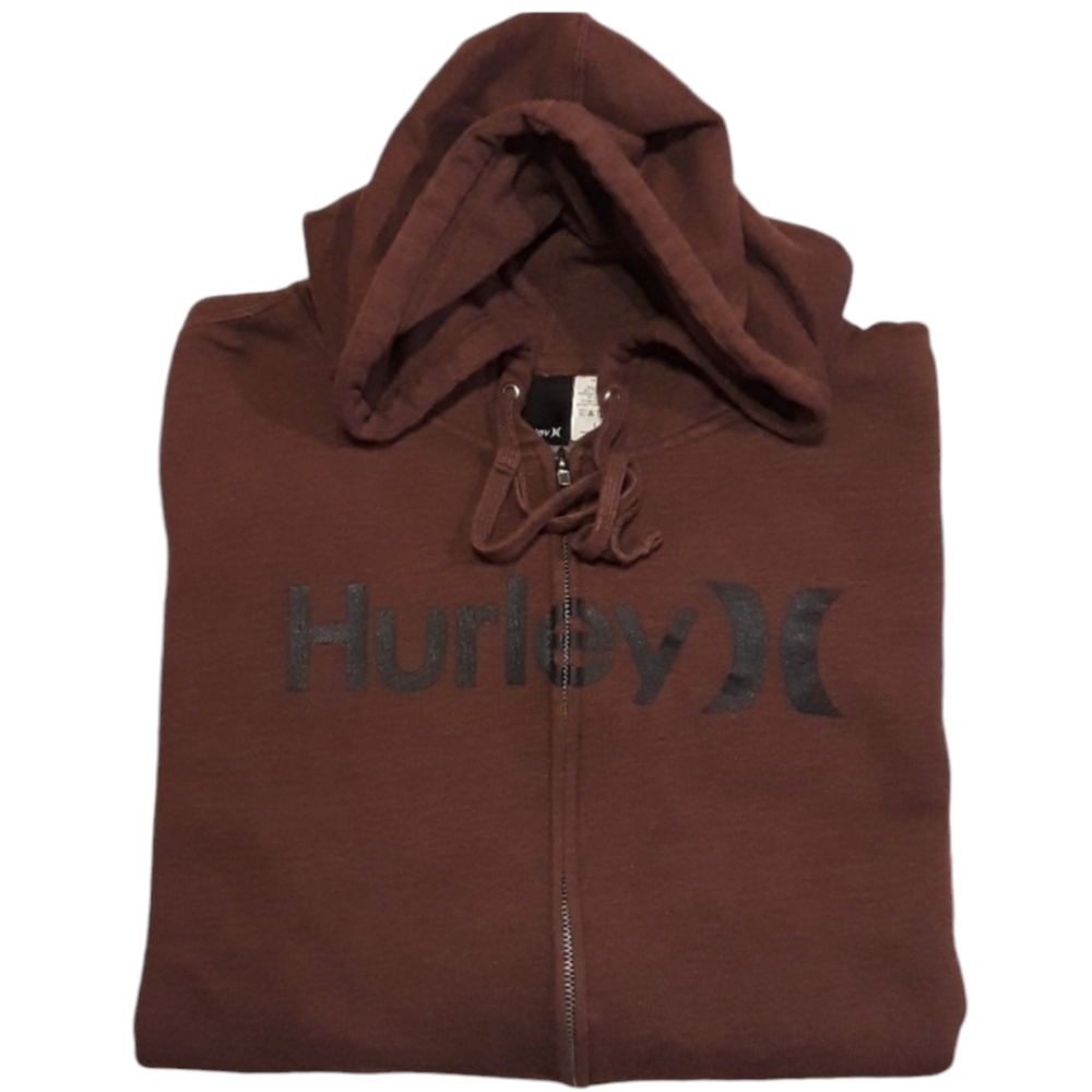 Hurley Longsleeve Zip-Front Jacket with Hoodie. Men's Size: Large.